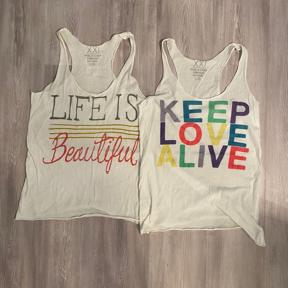 Forever 21 tank tops size large